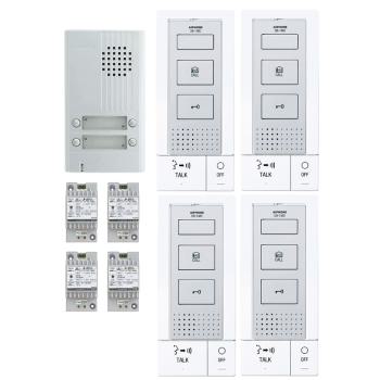  Kit audio saillie, 4 logements 