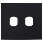  Fa�ade noir satin, 2 per�ages 