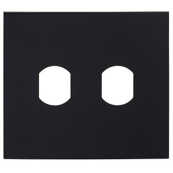  Fa�ade noir satin, 2 per�ages 