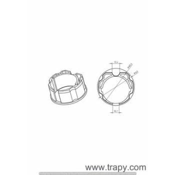  Adapt.Tub ogive incline 63mm 