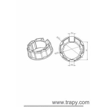  Adapt.Tub ogive incline 70mm 