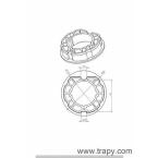  Adapt. Tub ogive inclin� 80mm 