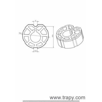  Adapt.Tub ogive incline 80mm 