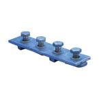  Support plat � quatre trous, g 