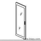  PORTE GALBEE VITREE L725 H1800 
