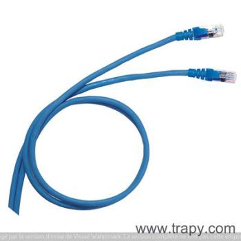  CORDON C6 F/UTP  PVC BLEU 5 M 