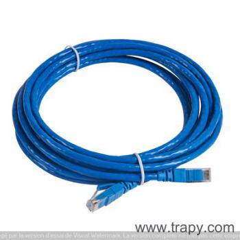  CORDON C6 U/UTP  PVC BLEU 5 M 