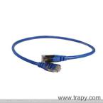  CORDON C6 F/UTP PVC BLEU 0.5M 