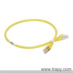  CORDON C6A S/FTP PVC JAUN.0.5M 