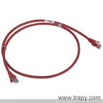 CORDON C6 F/UTP  LSZH ROUGE 1M 