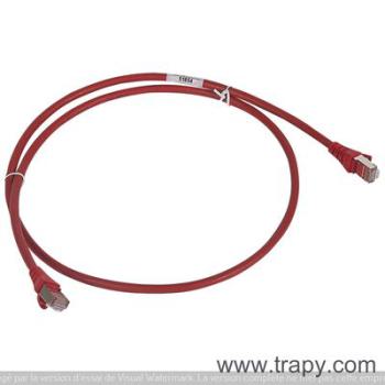  CORDON C6 F/UTP  LSZH ROUGE 1M 