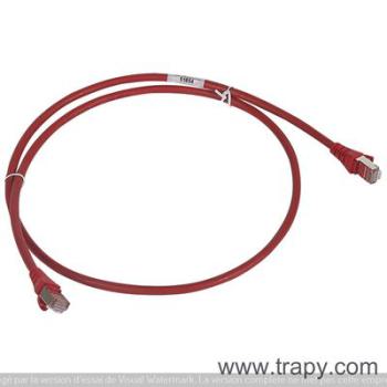  CORDON C6 F/UTP  LSZH ROUGE 5M 