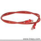  CORDON C6 U/UTP  LSZH ROUGE 1M 
