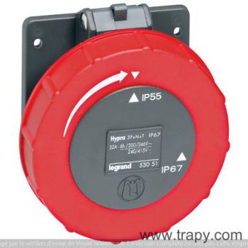  S.EU 32A 4P+T 400V PLAST 67/55 