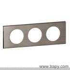  PLAQUE 3P  INOX BROSSE 