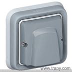  SORTIE CABLES 16A GRIS ENCAST. 