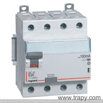  DX3  ID 4P NG 63A 100MA TYPE F 