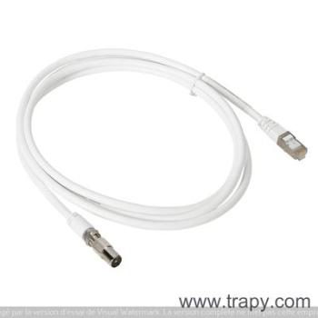  CORDON TV RJ45 / (IEC+F) 
